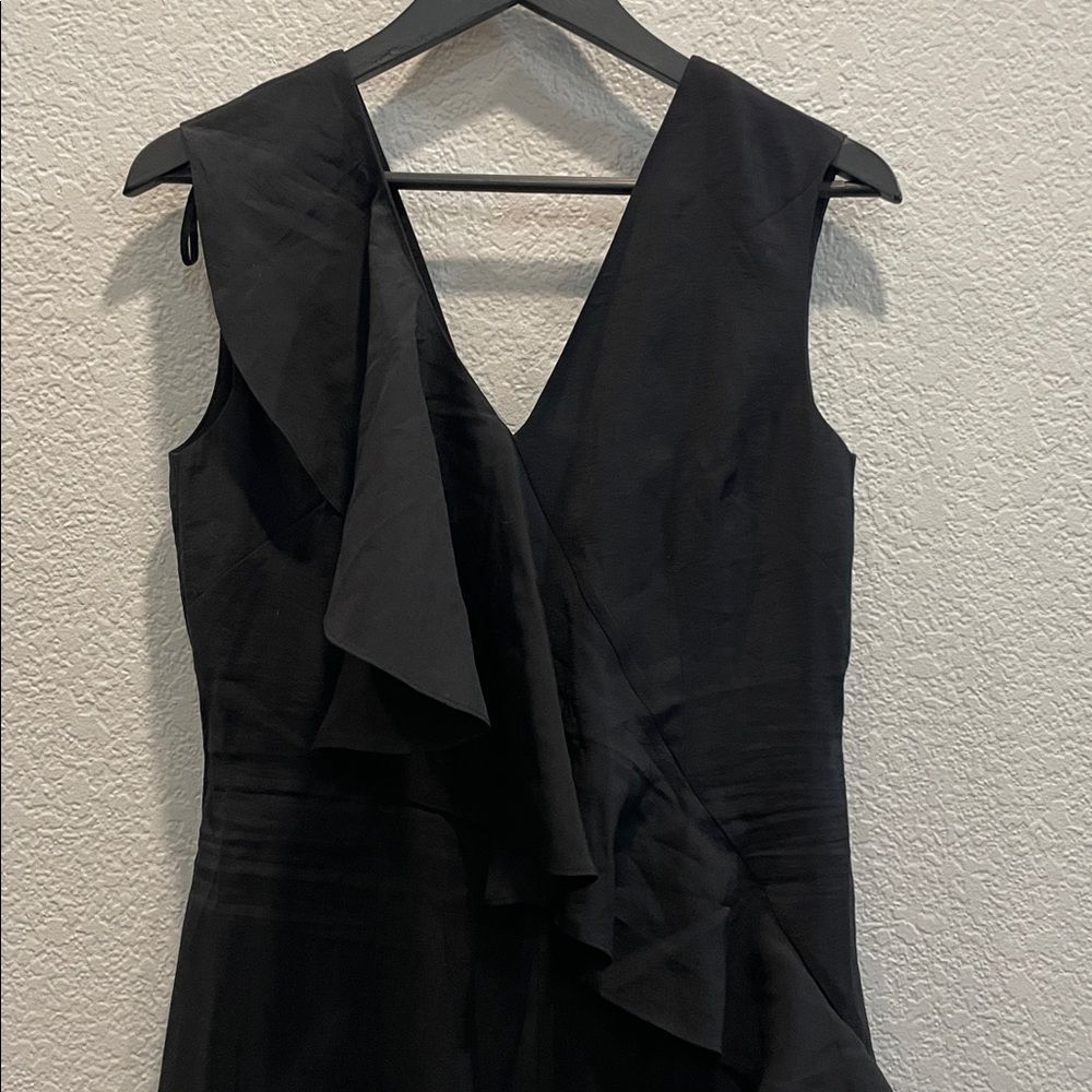 NEW Cos Black Ruffled Jumpsuit Size 6 - Picture 3 of 14